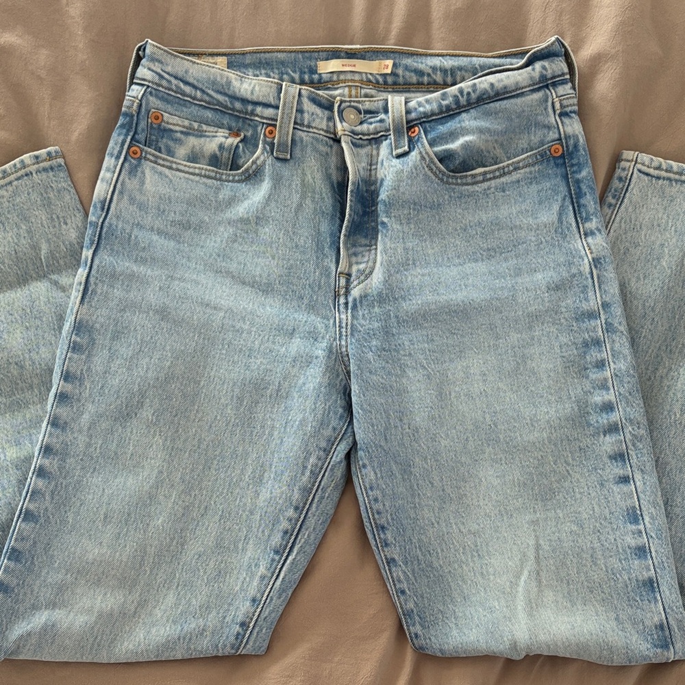 Levi's Light Blue Straight Leg Jeans